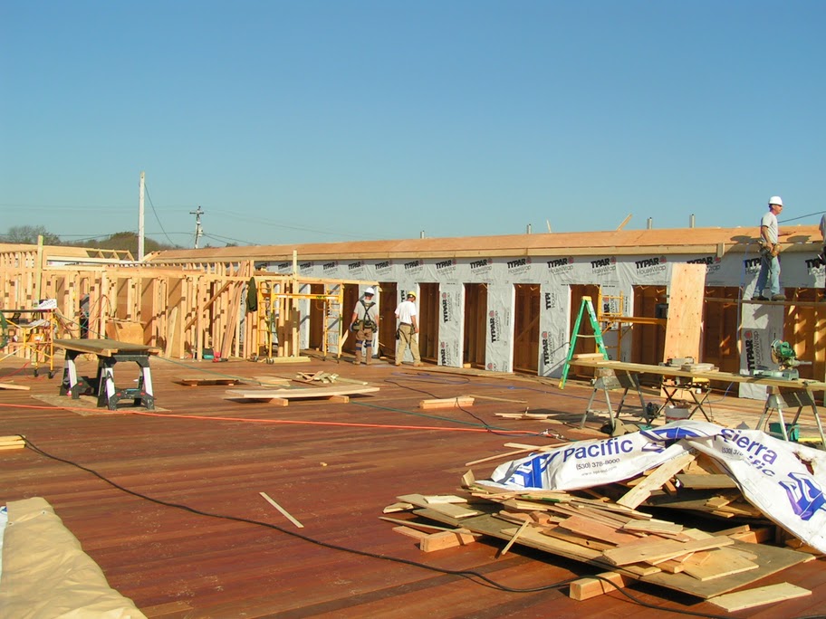 Looking west, north side